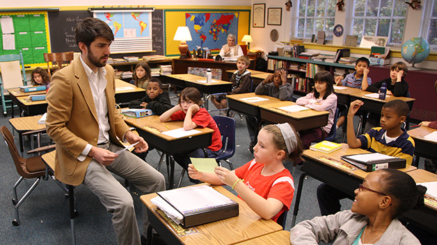 Children in a classroom